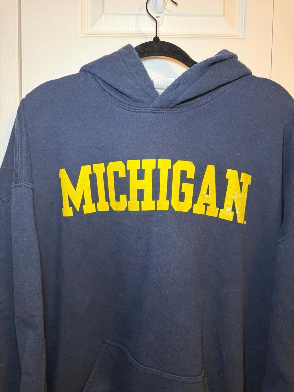 Activewear Ultra Blend Michigan Navy Blue Hoodie Sweatshirt